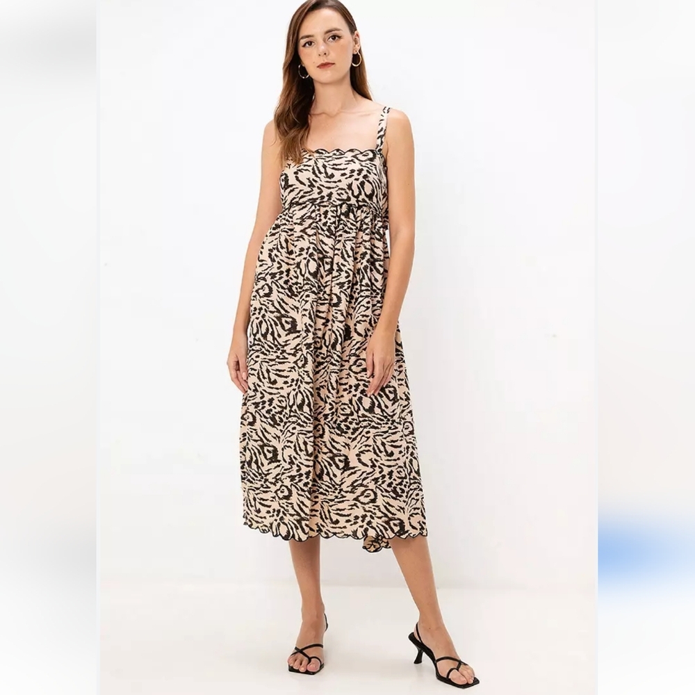 NWT Asos Scalloped Open Back Dress Size 4 Small